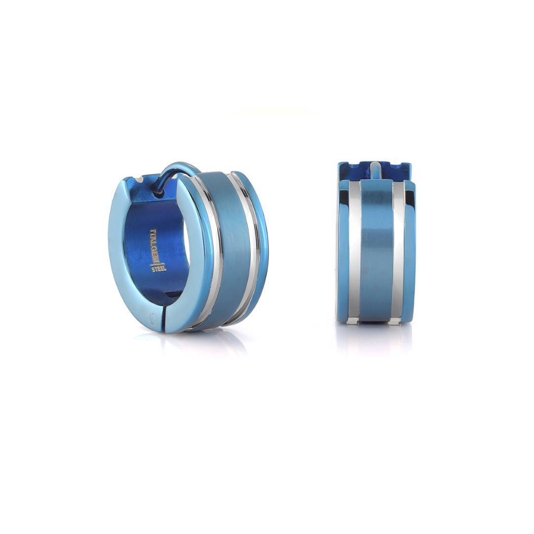 9MM TWO STRIPE EARRINGS
