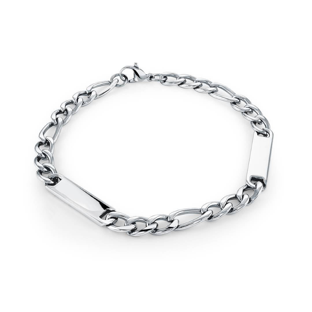 6MM ENGRAVABLE FIGARO BRACELET
