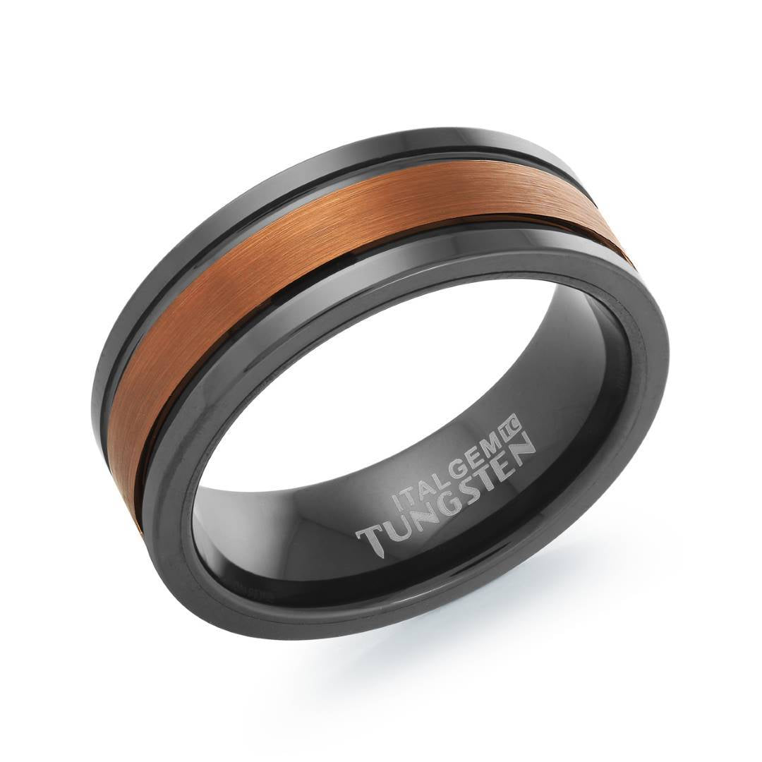 8MM BRUSHED TUNGSTEN BAND