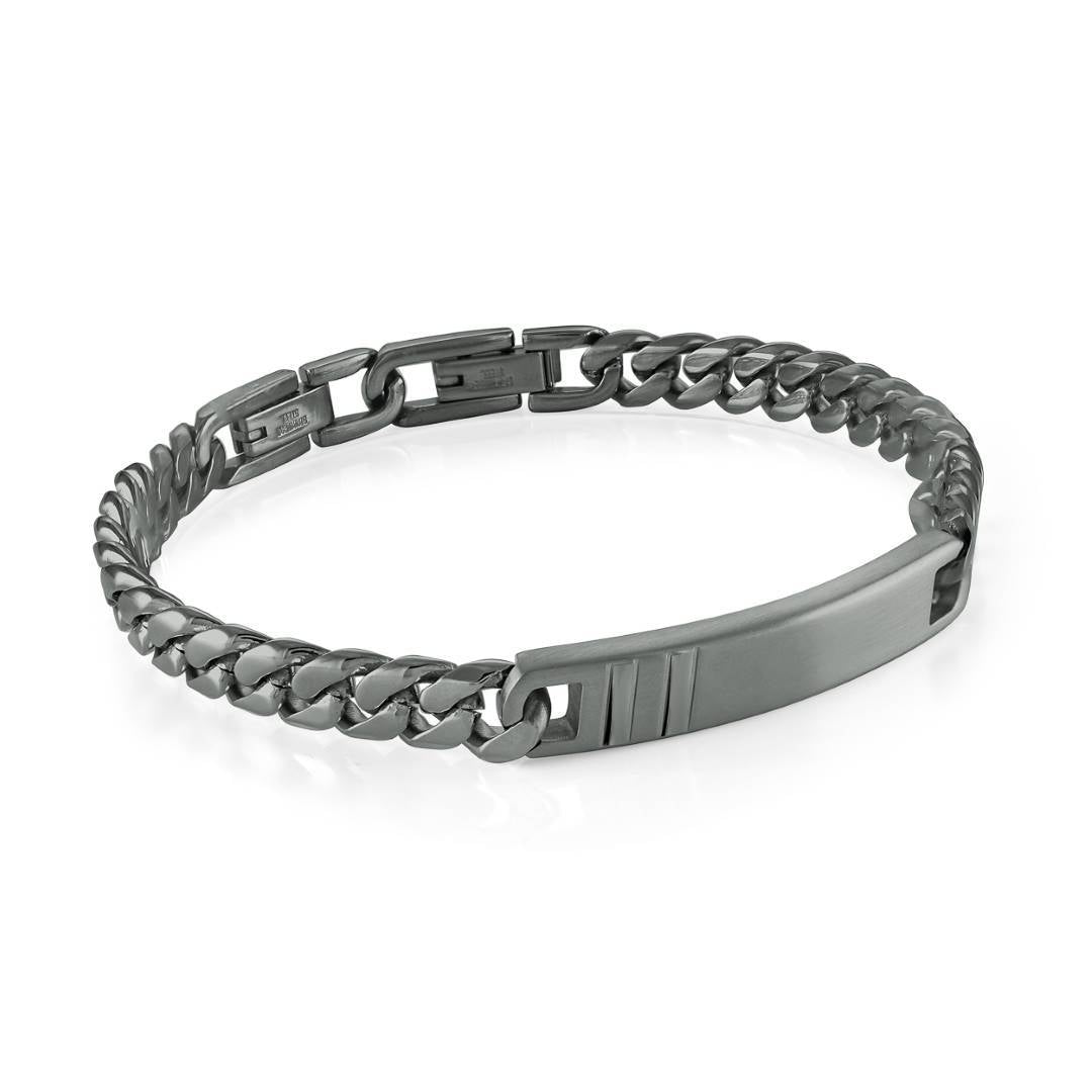7.7MM CURB & ID PLATE BRACELET