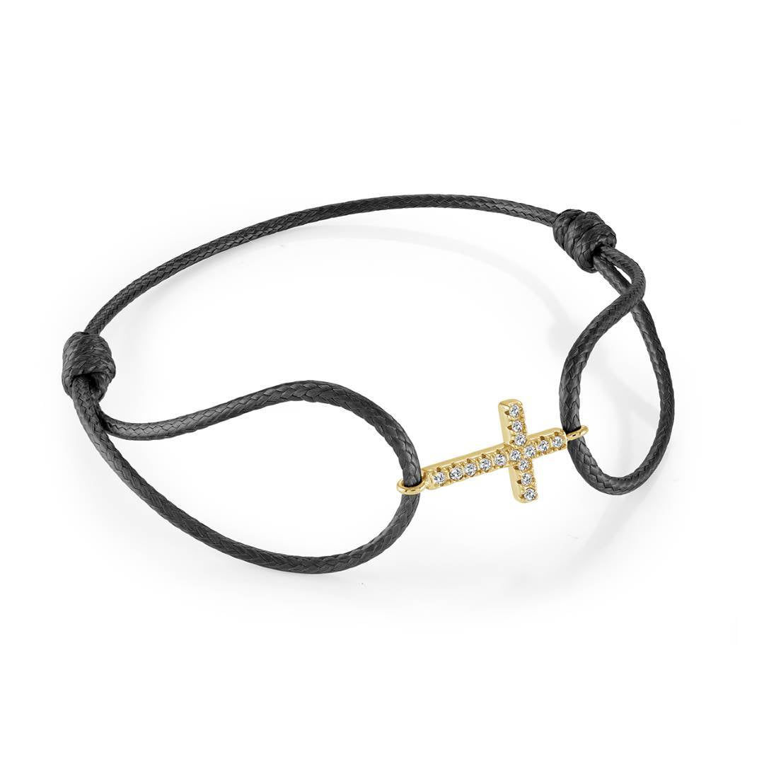 CROSS CORD-BRACELET