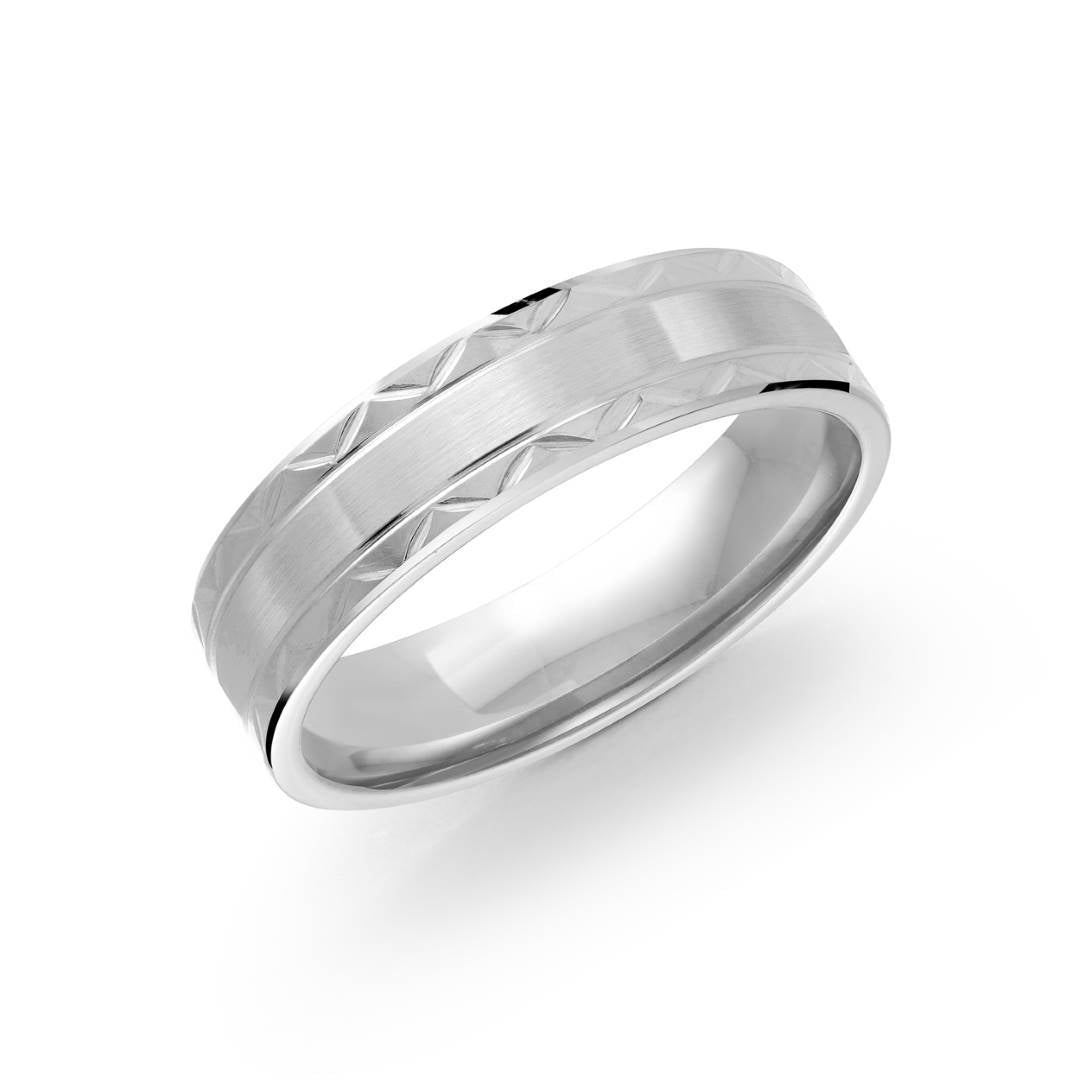 6MM DIAMOND CUT TITANIUM BAND