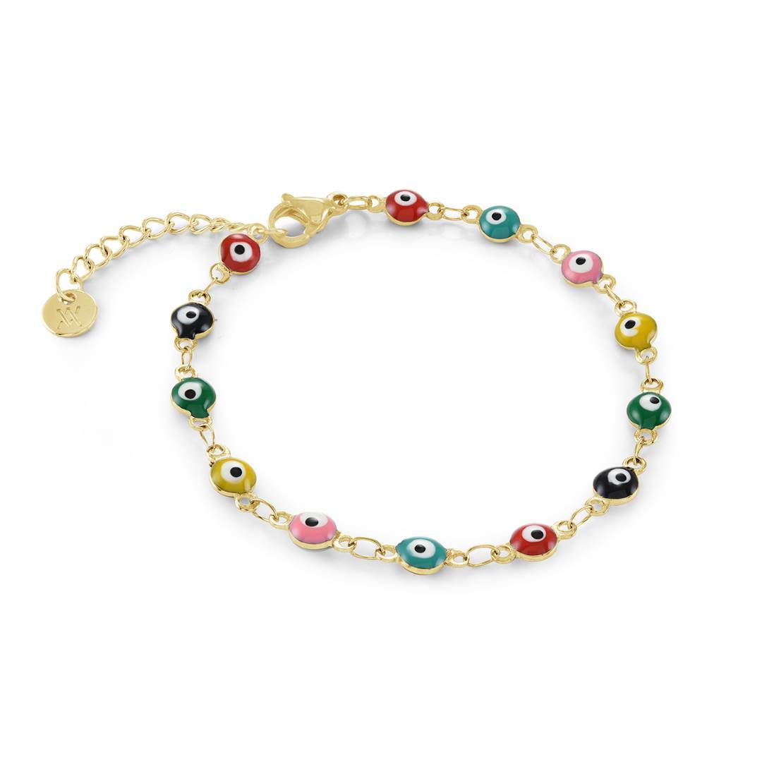 ENAMEL EVIL-EYE BRACELET
