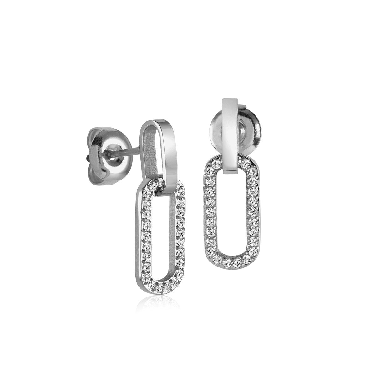 DOUBLE OVAL EARRINGS