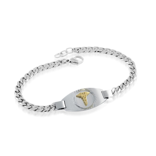 4.6MM CURB LINK MEDIC ALERT BRACELET
