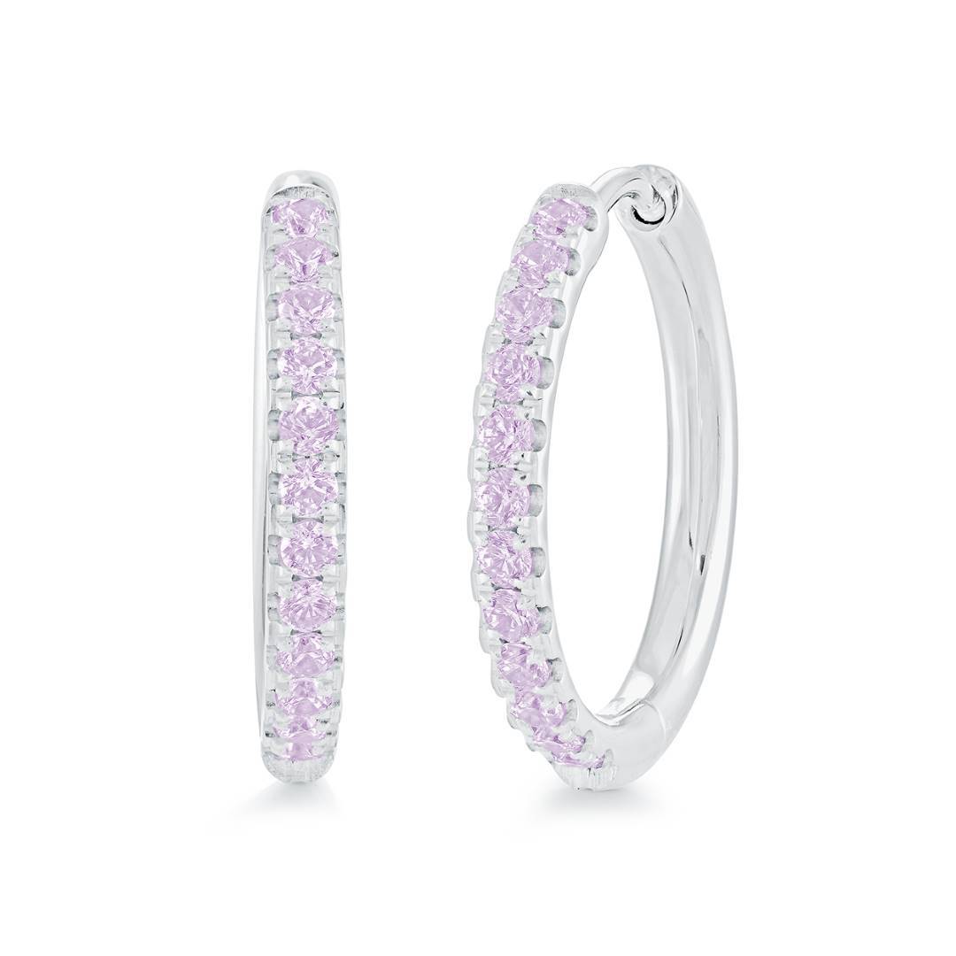 22MM COLOR-CZ ETERNITY HOOPS