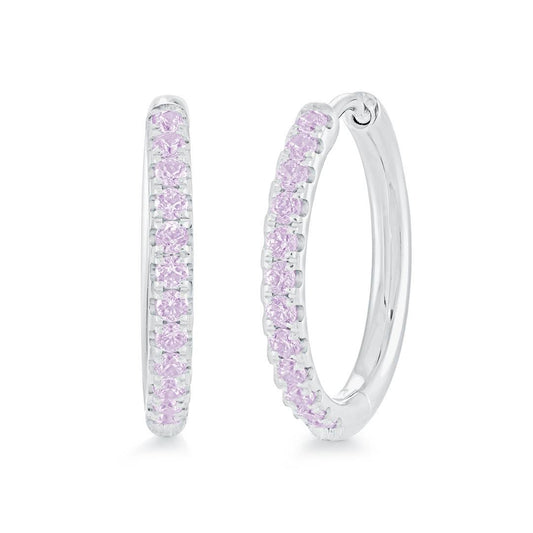 22MM COLOR-CZ ETERNITY HOOPS