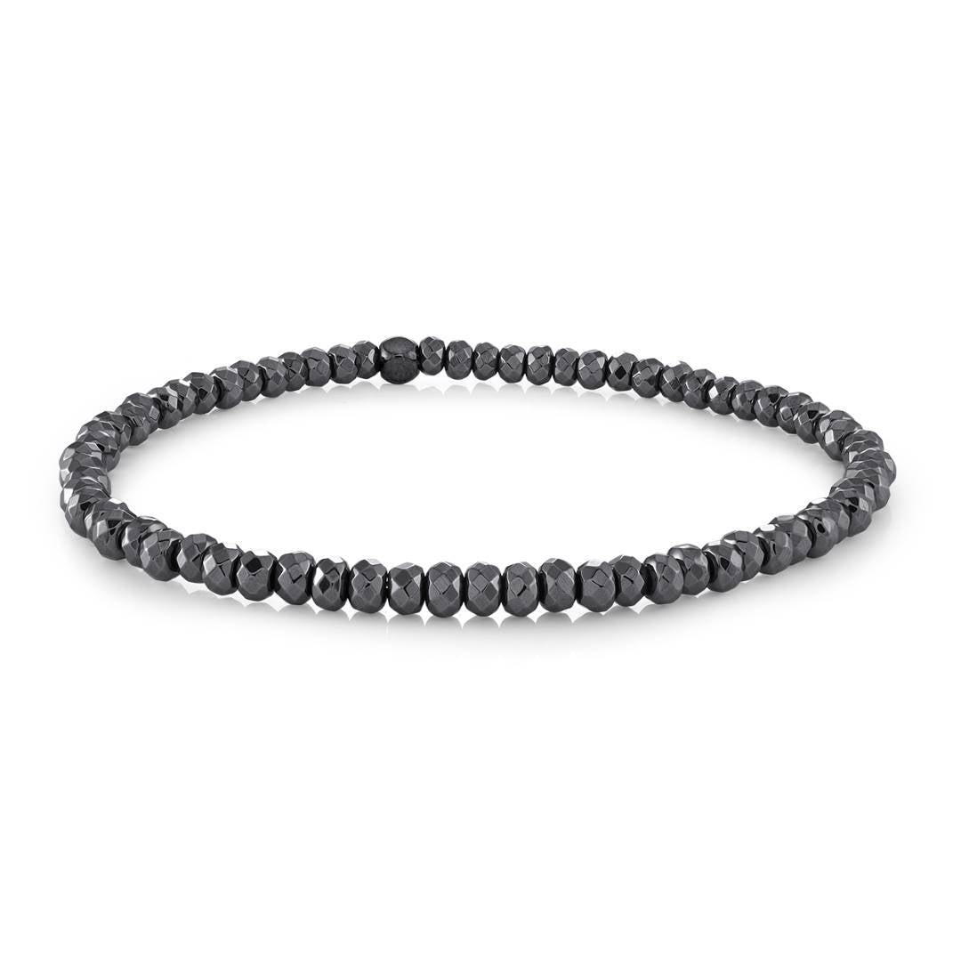 4MM HEMATITE STRETCH BRACELET