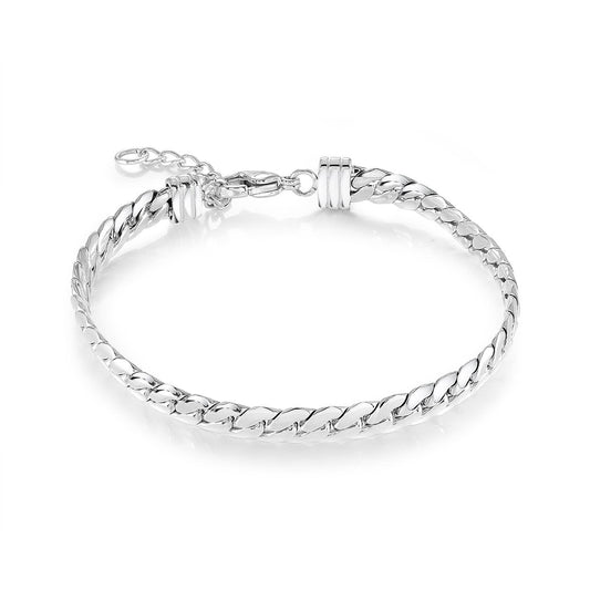 6MM-FLAT CURB BRACELET