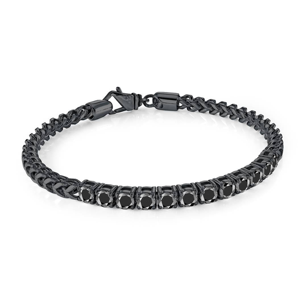 4MM-TENNIS & FRANCO BRACELET