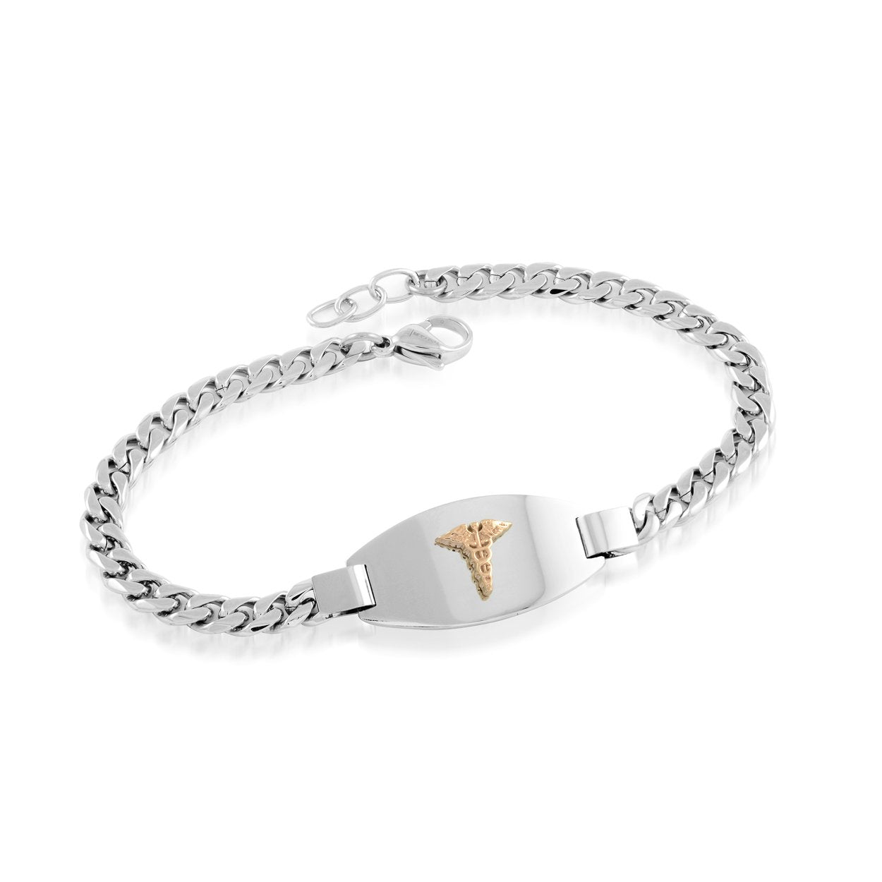4.6MM CURB LINK MEDIC BRACELET
