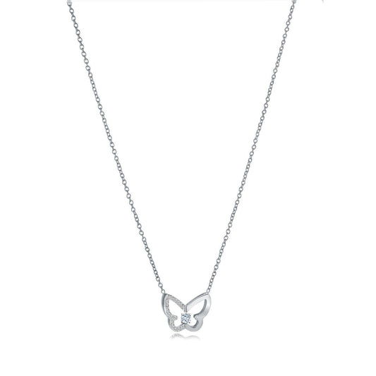CZ BUTTERFLY PENDANT