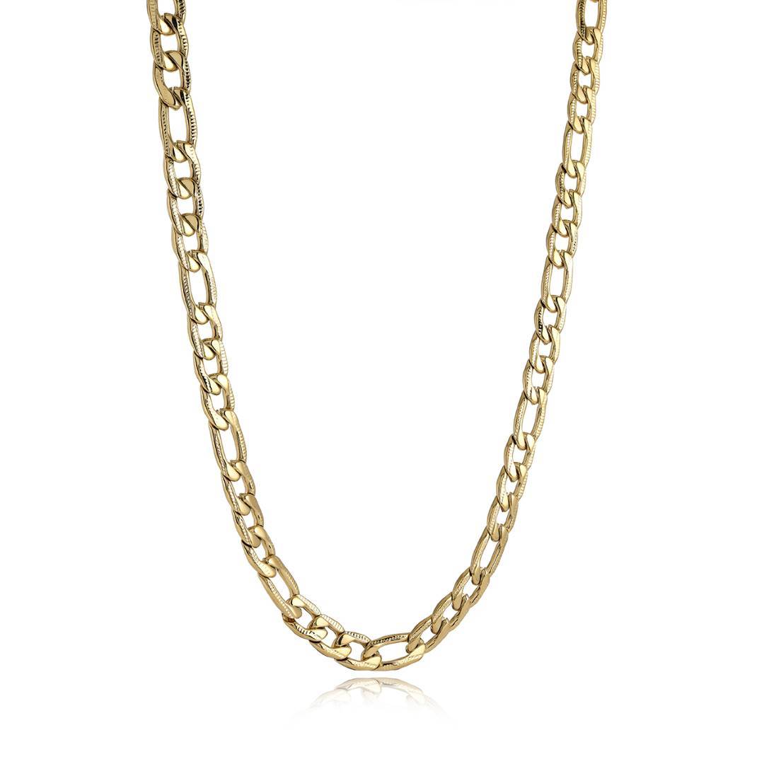 7MM GROOVED FIGARO CHAIN