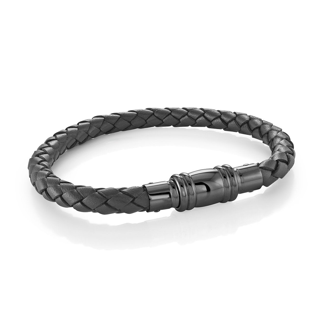 6MM FANCY-CLASP LEATHER BRACELET