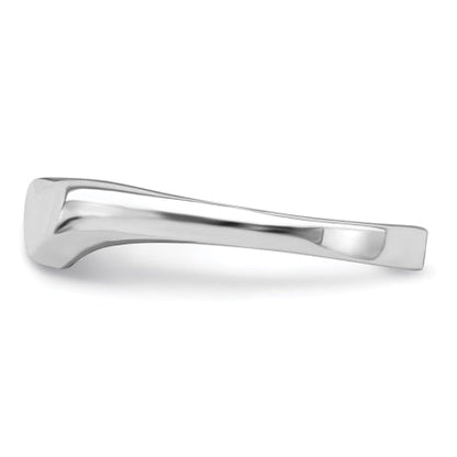 Sterling Silver RH Plated Child's Polished Heart Ring