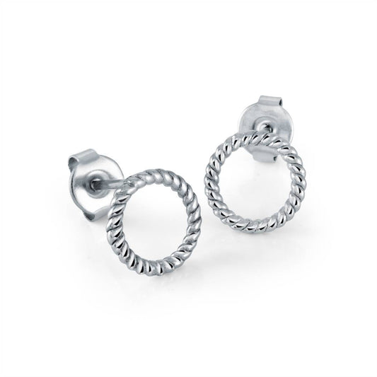 CIRCLE STUD EARRINGS
