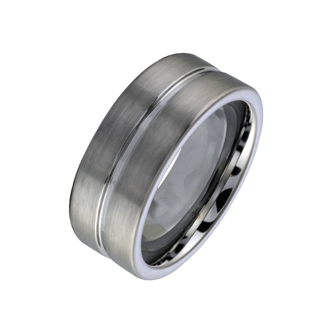8MM NOTCHED TUNGSTEN BAND