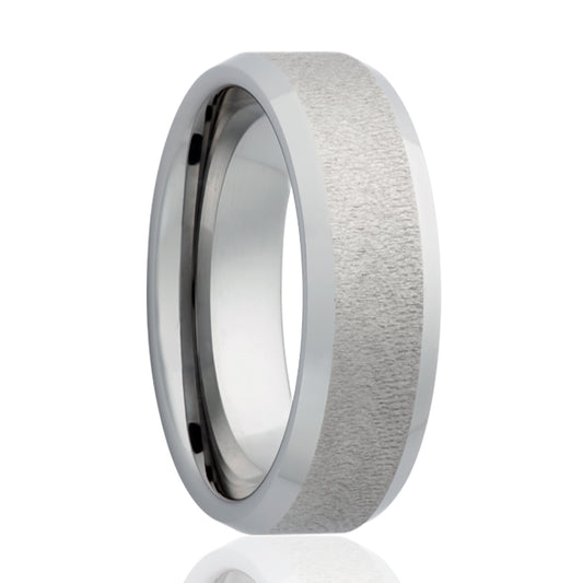 Cobalt Diamond Top Ring - Beveled Edge Finish
