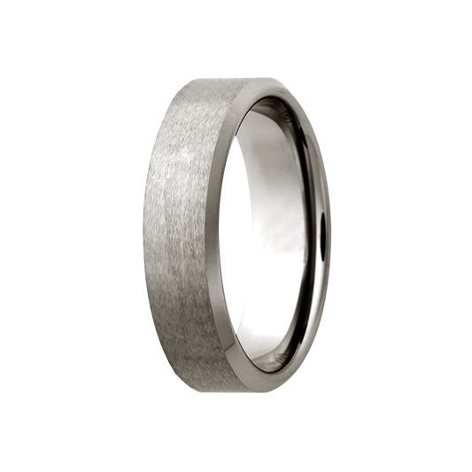 Titanium Comfort Fit Ring with Satin Finish