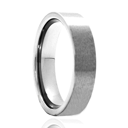 Tungsten Comfort Fit Satin Finish Ring