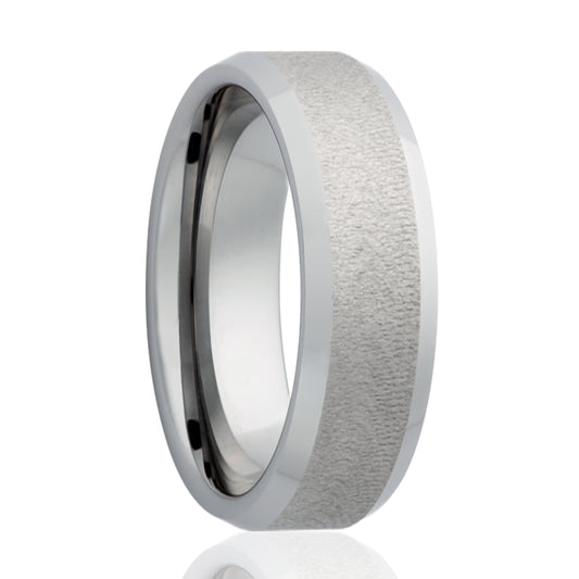 Tungsten Diamond Top Ring - Polished Finish