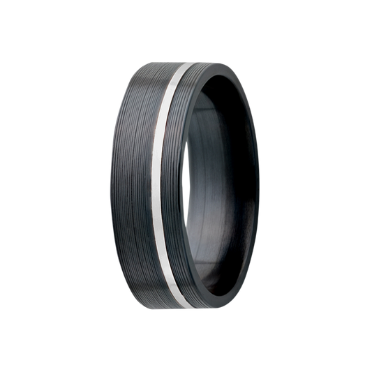 Zirconium Black Flat Comfort Fit Machine Finish