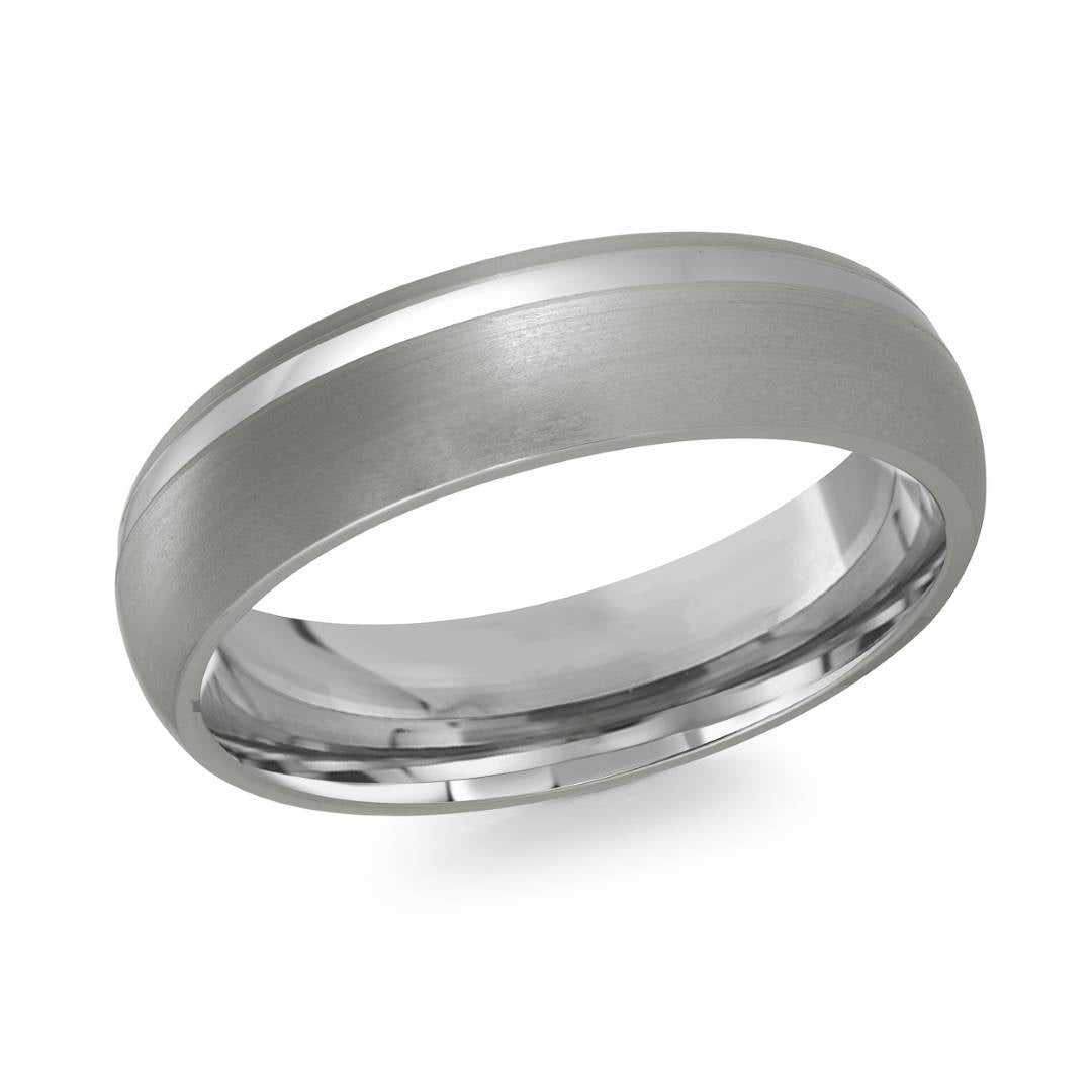 6MM SATIN TITANIUM BAND
