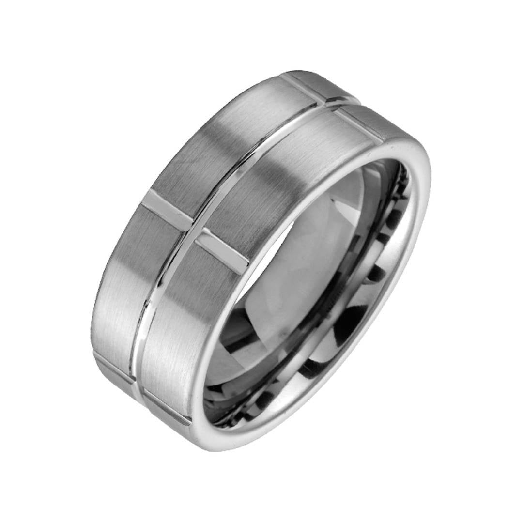 8MM LINED TUNGSTEN BAND