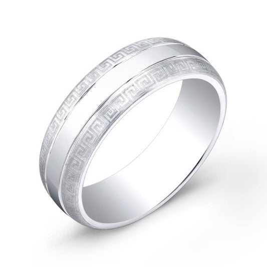 7MM COBALT GREEK-EDGED BAND