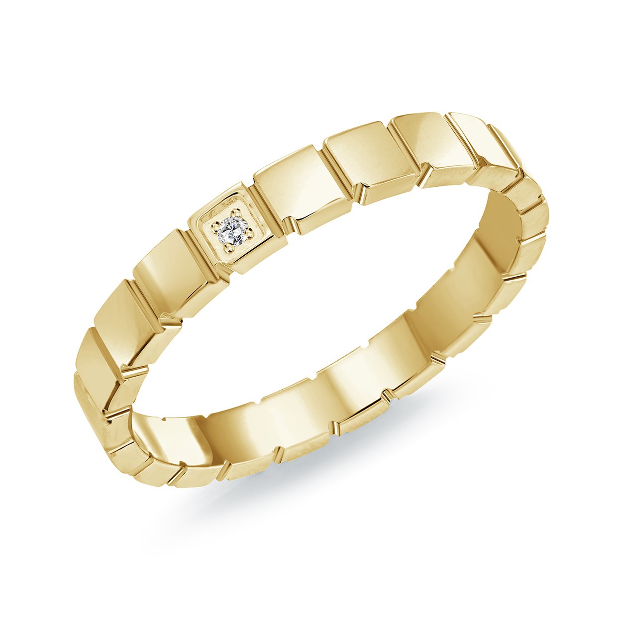 SINGLE CZ QUADRANT RING