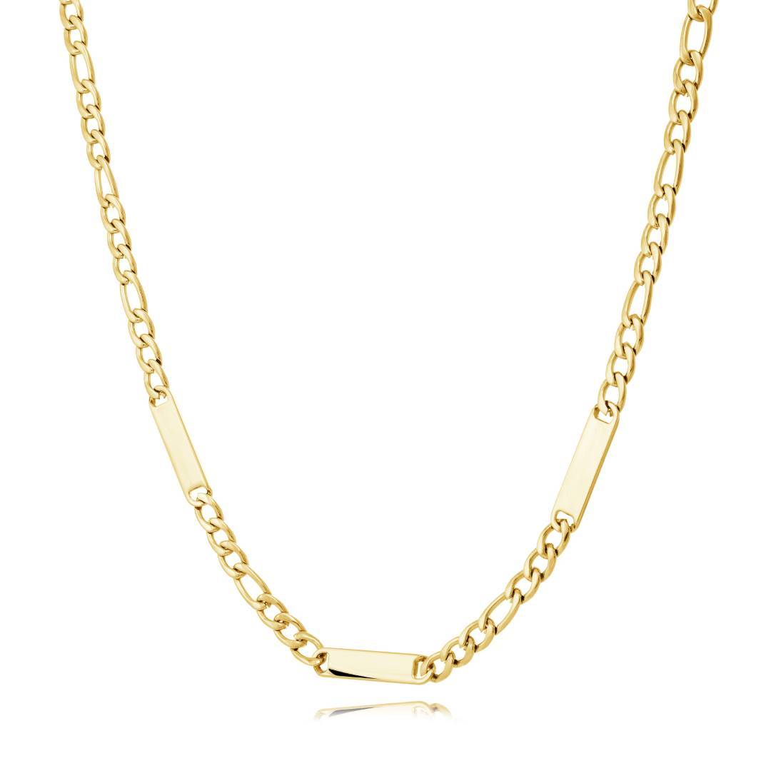 4.5MM ENGRAVABLE FIGARO CHAIN