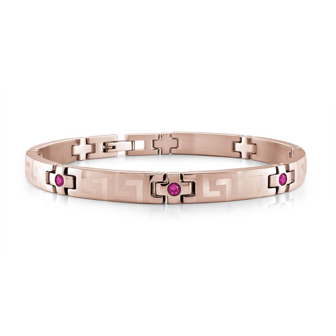 GREEK KEY GEM BRACELET