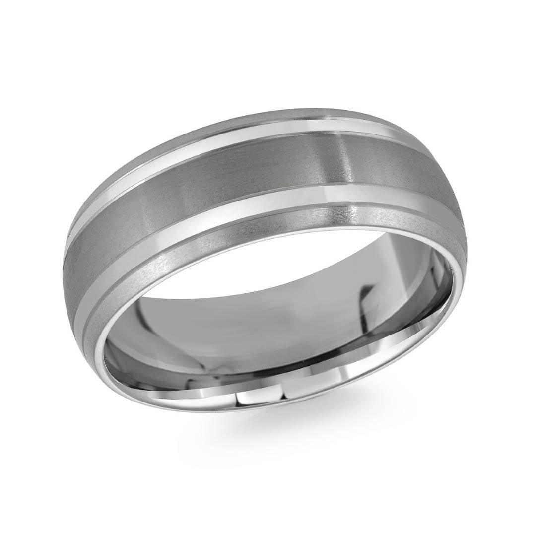 8MM POLISHED TITANIUM BAND