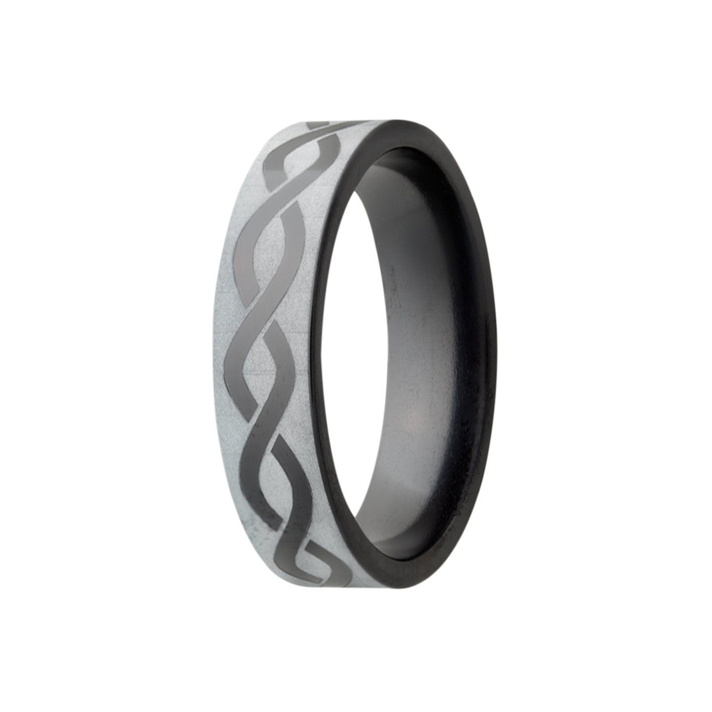 Zirconium Comfort Fit Polished Infinity Ring