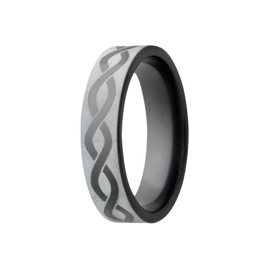 Zirconium Comfort Fit Polished Infinity Ring