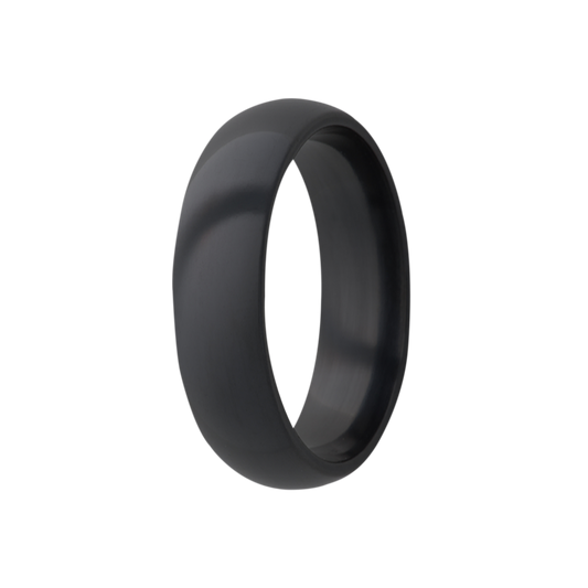 Zirconium Comfort Fit Polished Dome Ring