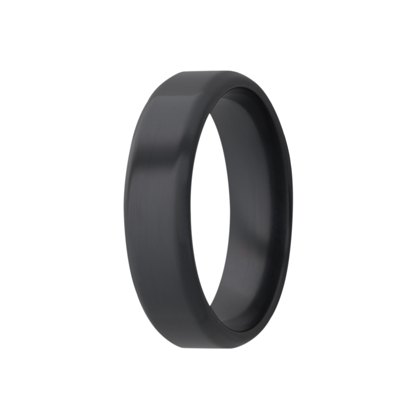 Zirconium Comfort Fit Ring with Polished Finish