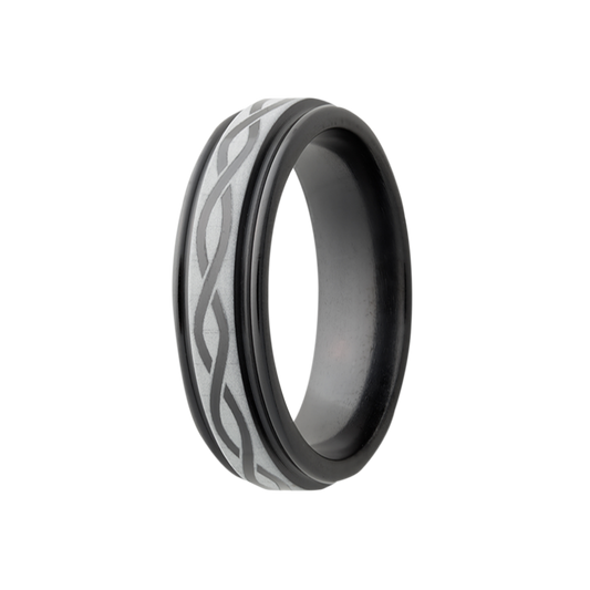 Zirconium Comfort Fit Polished Infinity Ring