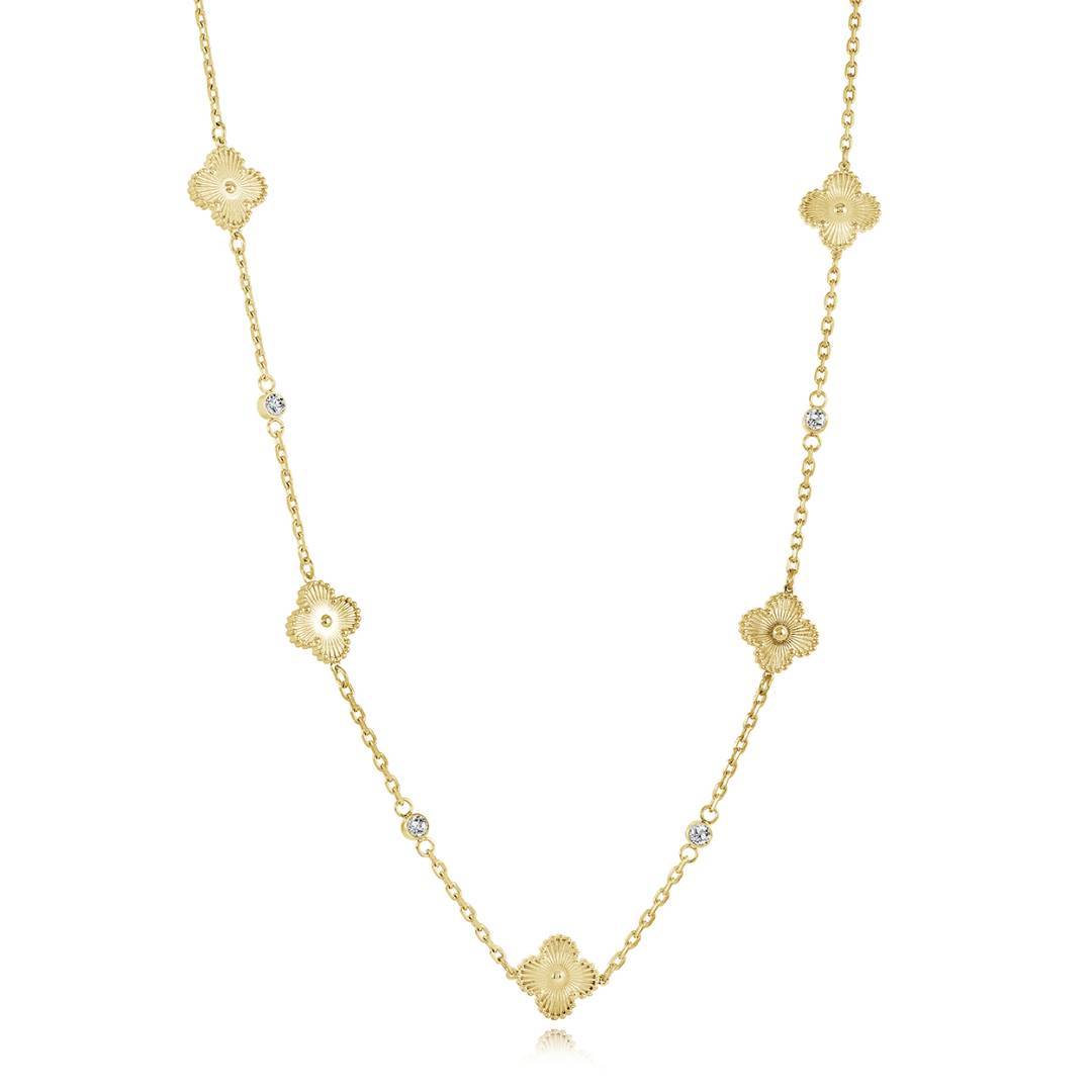 13MM-LUCKY-CLOVER NECKLACE