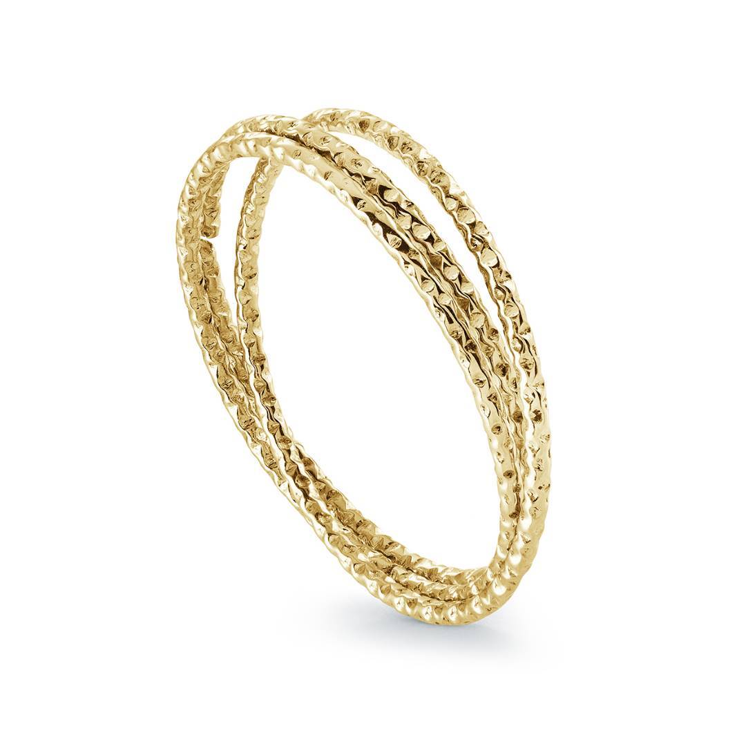 DIAMOND-CUT 1MM-TRIPLE-RING