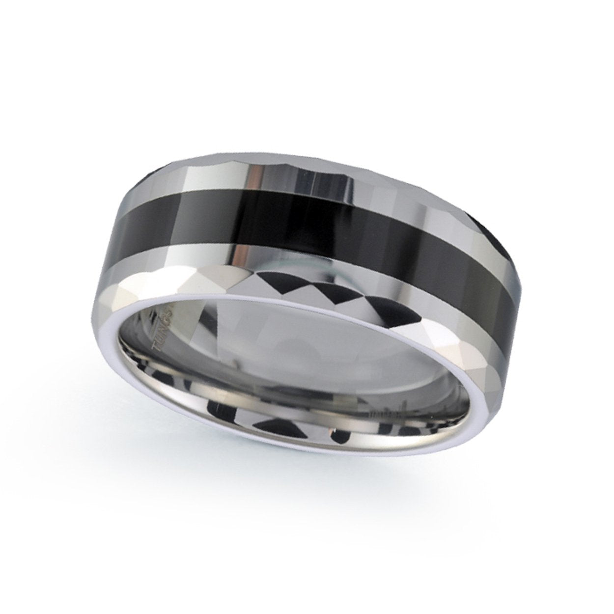 8MM CERAMIC & TUNGSTEN BAND