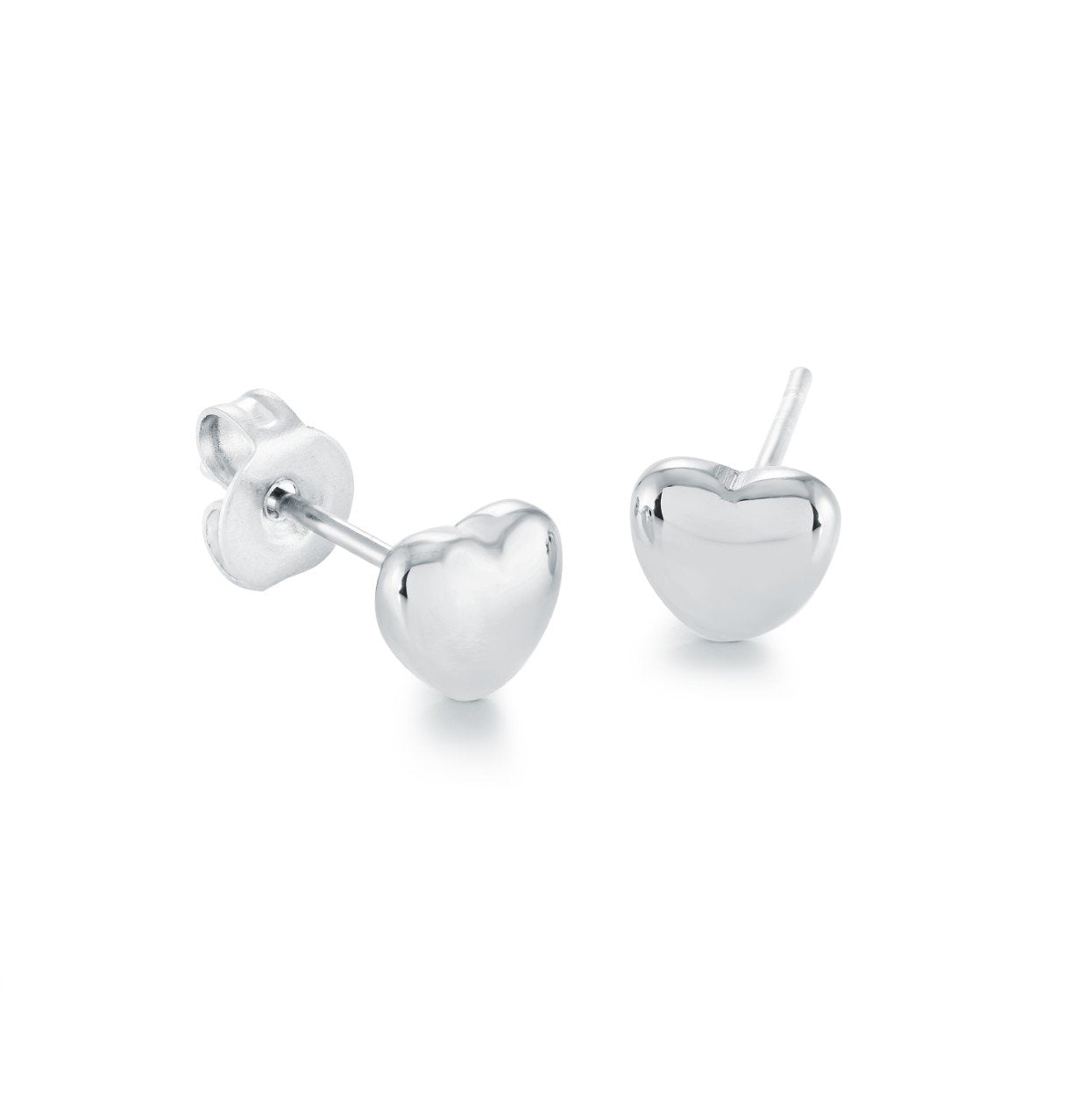MINI PUFF HEART STUDS
