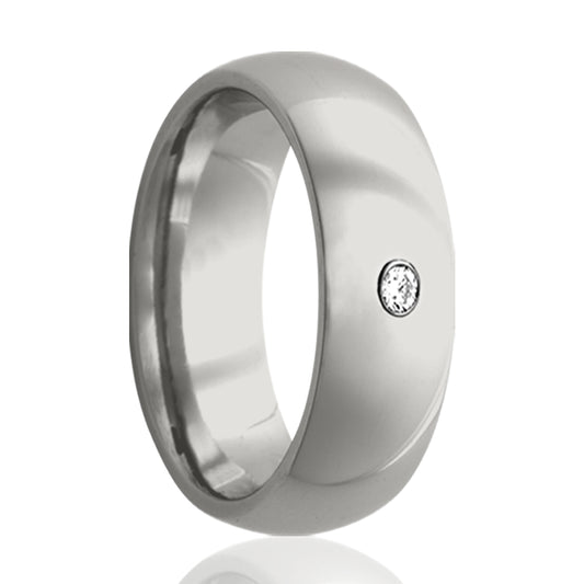 Cobalt Diamond Ring Polished Finish Comfort Fit
