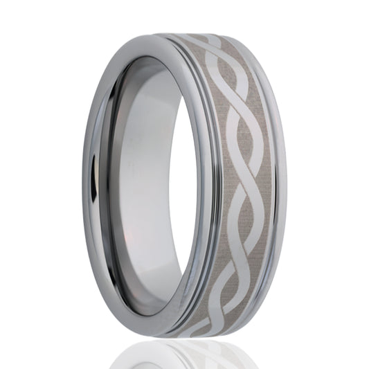 Cobalt Comfort Fit Polished Infinity Ring