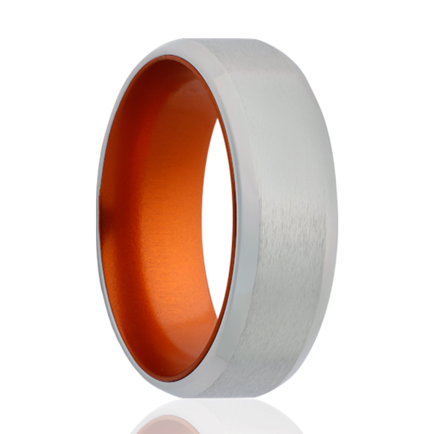 Cobalt Comfort Fit Ring with Orange Sleeve