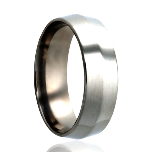 Titanium Knife Edge Polished Ring - Fast Delivery