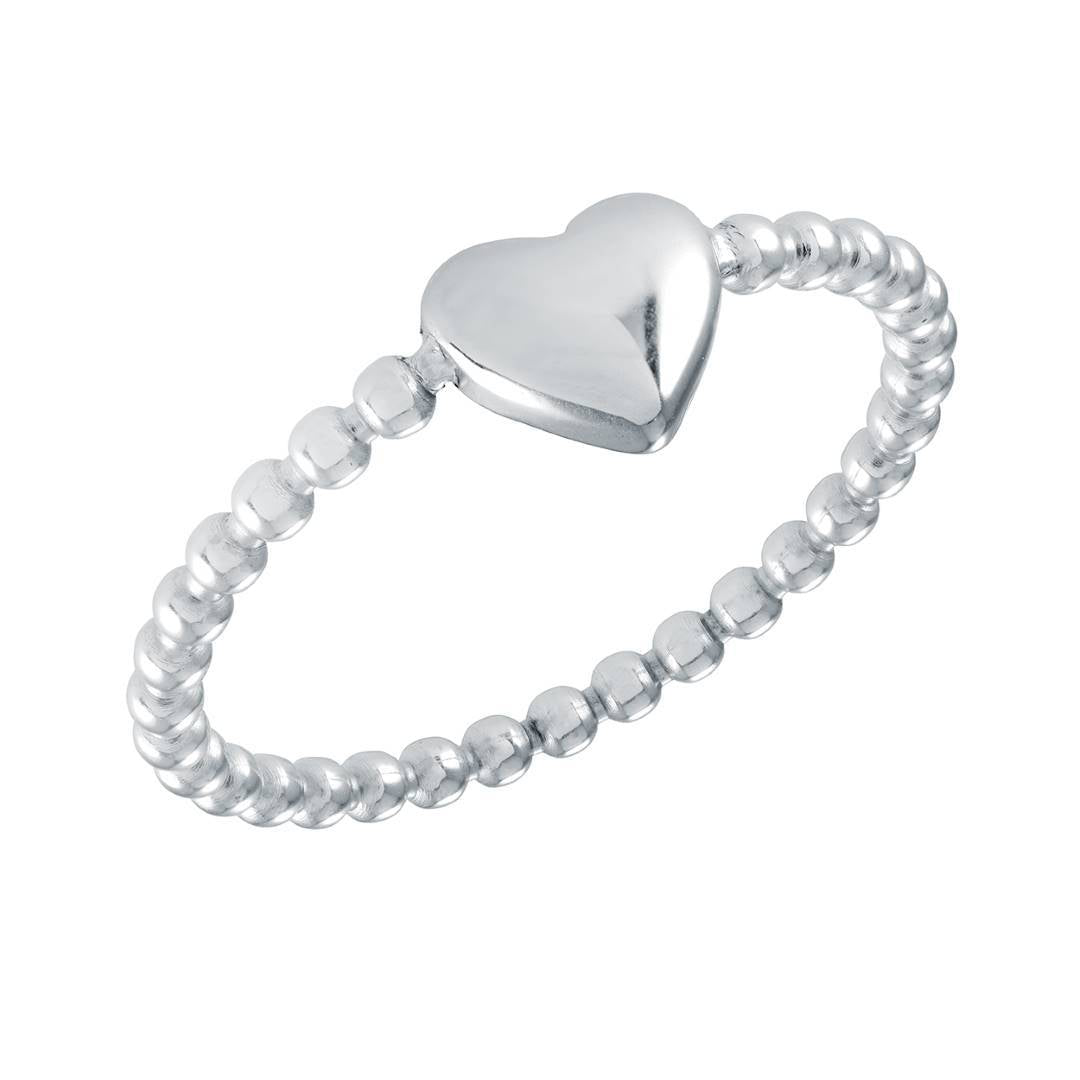 BEADED HEART RING