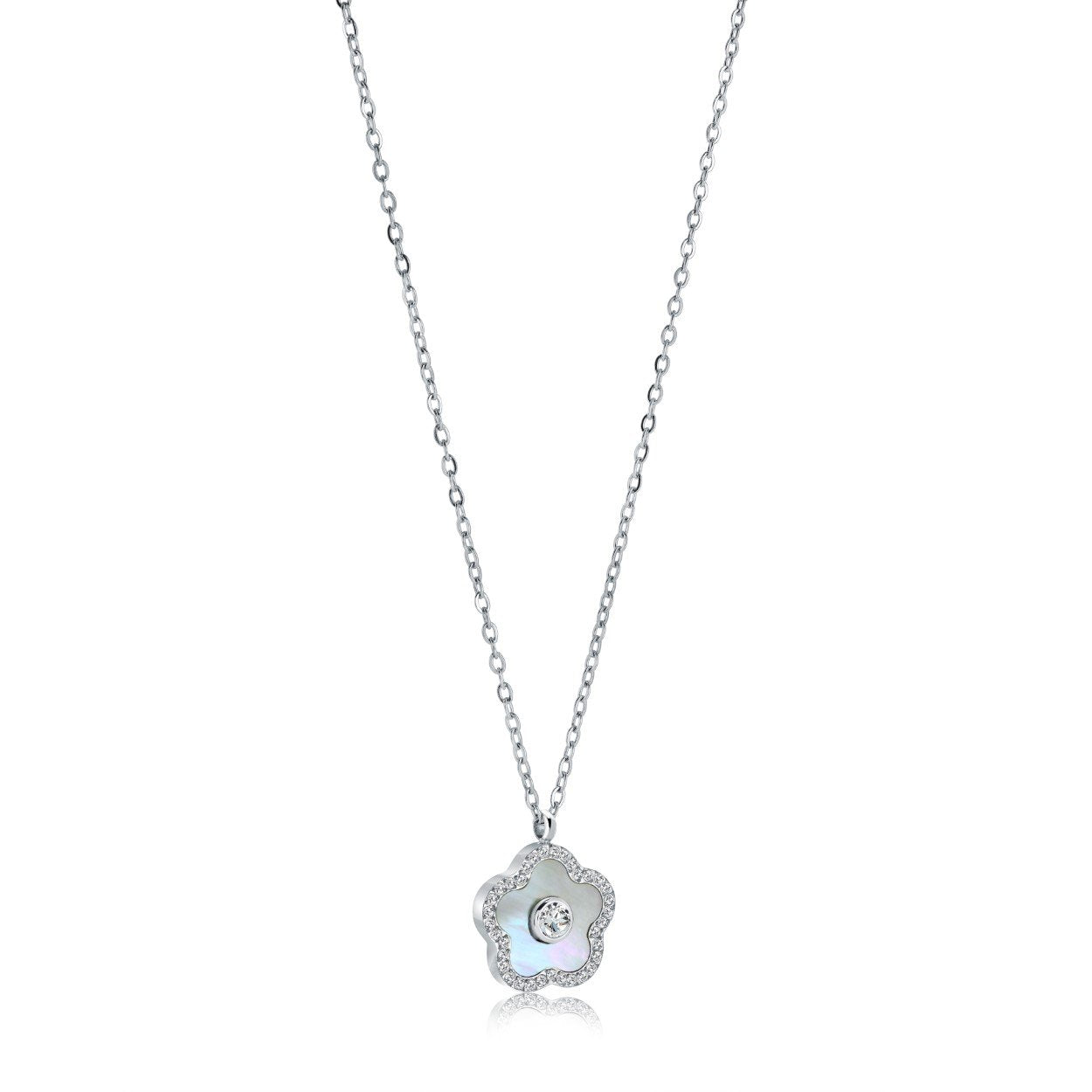 CZ & MOTHER-OF-PEARL PENDANT