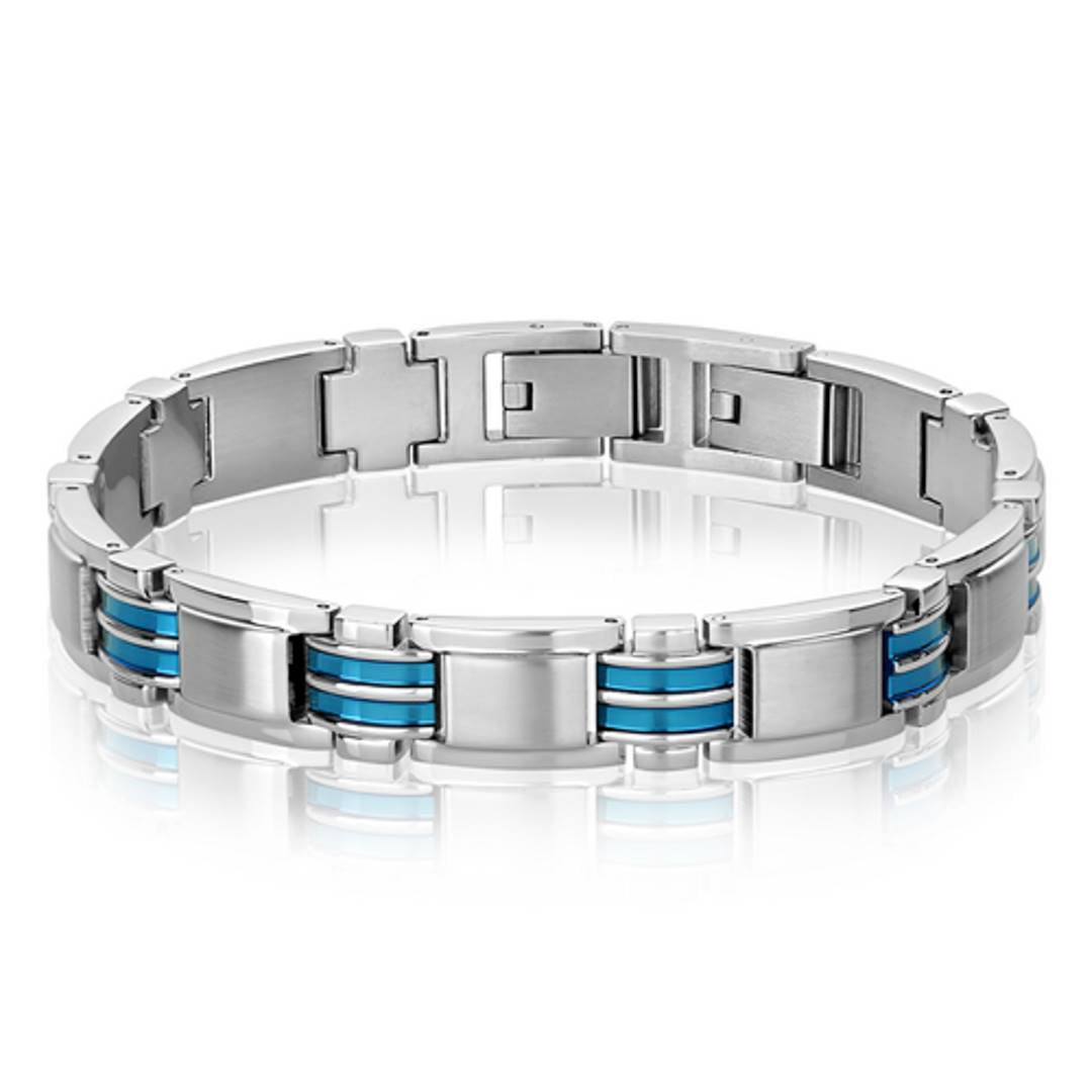 11MM BRUSHED LINK BRACELET