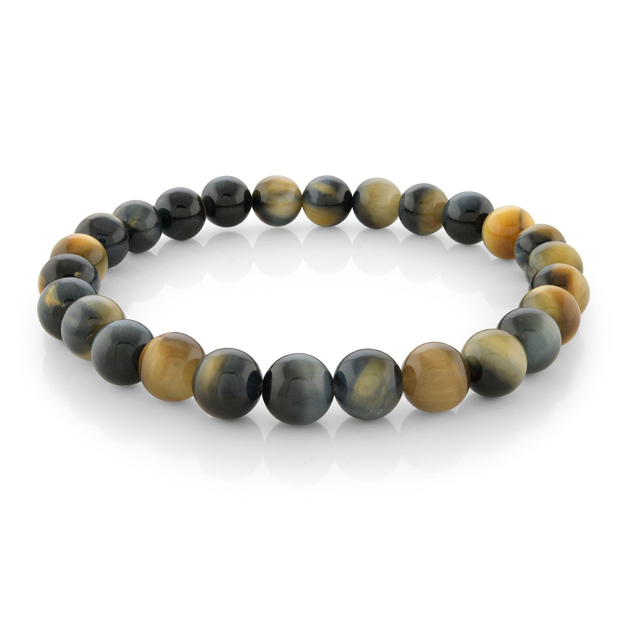 8MM TIGER'S-EYE BEAD BRACELET